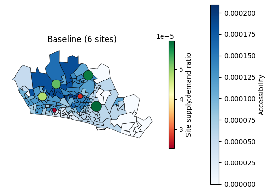 Two-Step Floating Catchment Area (2SFCA) Accessibility
